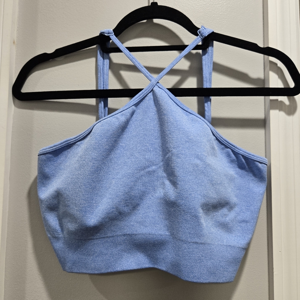 EUYZOU Workout Set 2 Piece - Halter Sports Bra and High Waisted Leggings - Picture 13 of 15